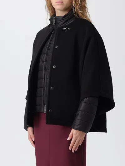 Fay Structured Short Coat With High Collar In Multi