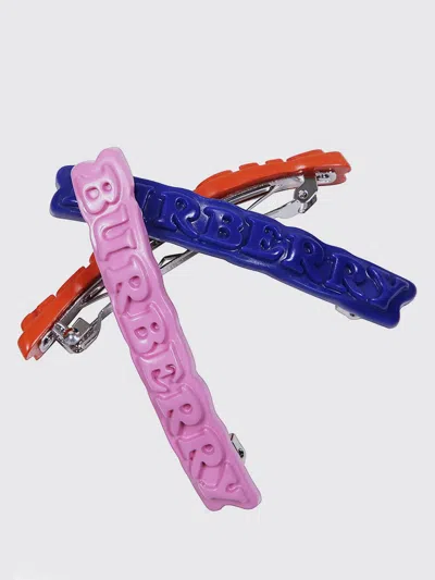 Burberry Hair Clip Kids  In Red