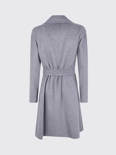 Max Mara Cles Belted Wool-blend Coat In Brown