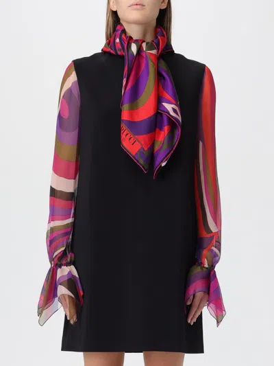 Pucci Geometric-pattern Silk Scarf In Multi