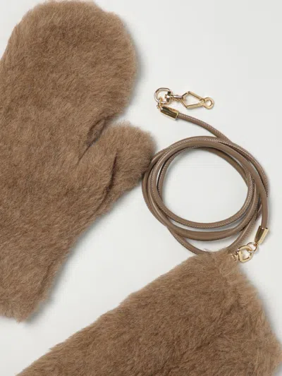 Max Mara Gloves Woman  In Brown