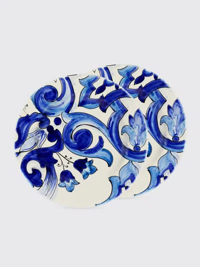 Dolce & Gabbana Dishware Lifestyle  In Blue