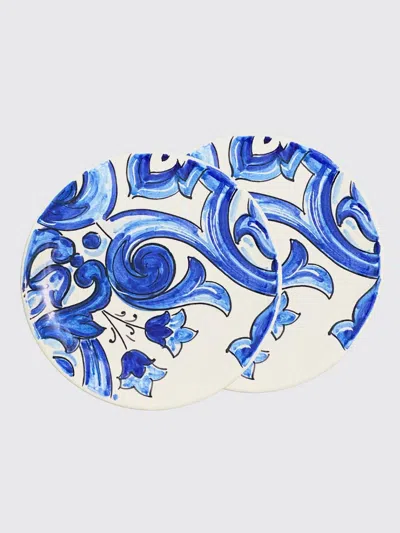 Dolce & Gabbana Dishware Lifestyle  In Blue