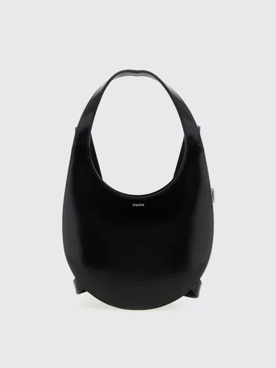 Coperni Medium Soft Swipe Leather Shoulder Bag In Black