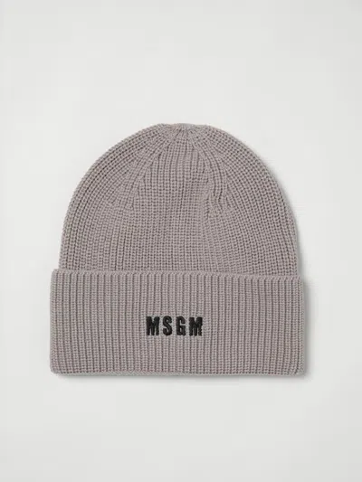 Msgm Hat Woman  In Gray