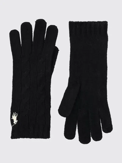 Polo Ralph Lauren Gloves Woman  In Black