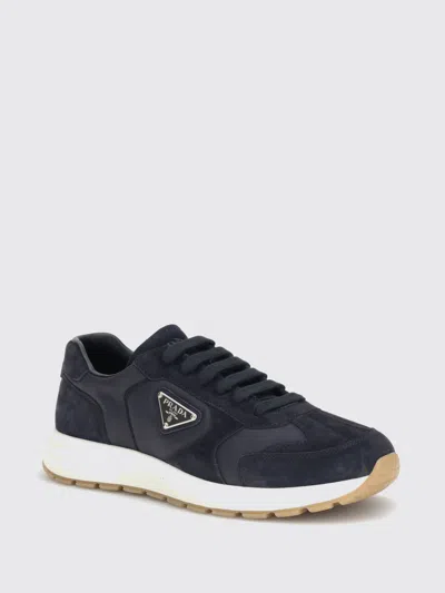 Prada Prax Suede And Re-nylon Sneakers In Multi