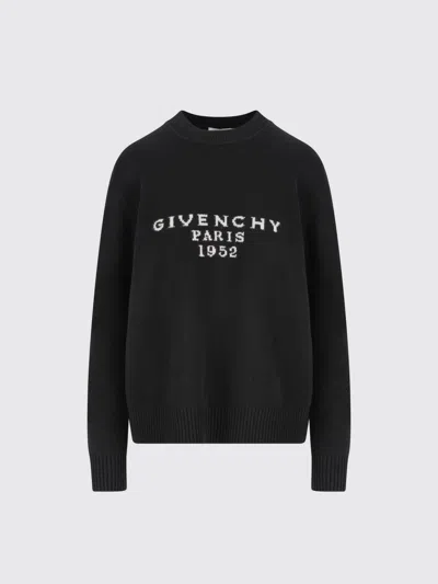 Givenchy Womens Black Brand-intarsia Round-neck Wool And Cashmere Sweater In Black