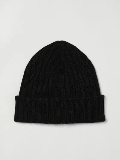 C.p. Company Logo-patch Beanie Hat In Black