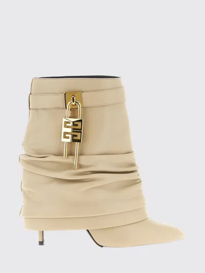 Givenchy Slouchy Stiletto Ankle Boots With Pointed Toe In Neutral