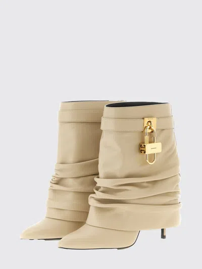 Givenchy Slouchy Stiletto Ankle Boots With Pointed Toe In Neutral