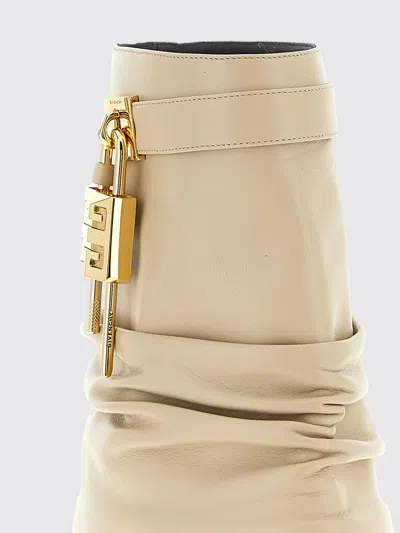 Givenchy Slouchy Stiletto Ankle Boots With Pointed Toe In Neutral