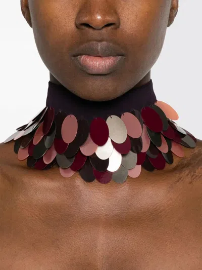 Dries Van Noten Choker Sequins In Brown