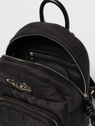 Love Moschino Heart-plaque Quilted Backpack In Black