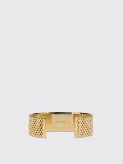 Jil Sander Women Bracelet Refined Mesh Texture In Gold