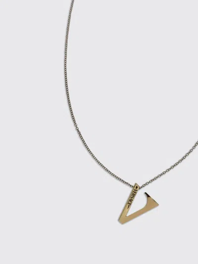 Versace V Chain Necklace In Gold