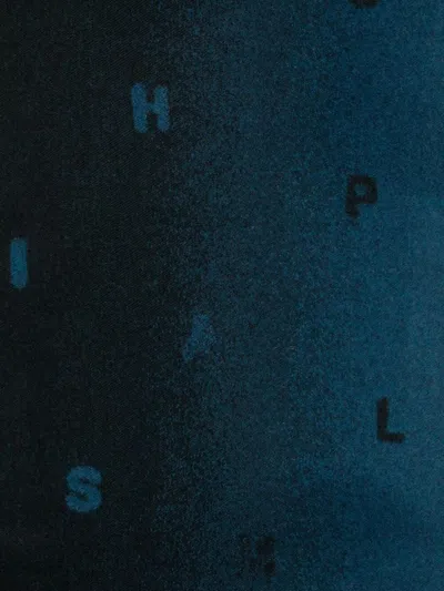 Paul Smith Men Scarf Stack Logo In Blue