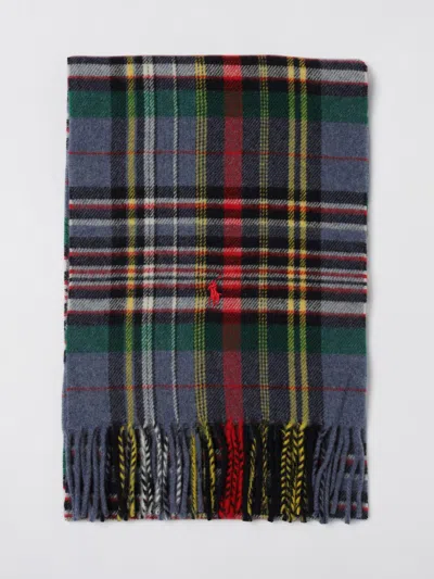 Polo Ralph Lauren Check-pattern Fringed Scarf In Multi