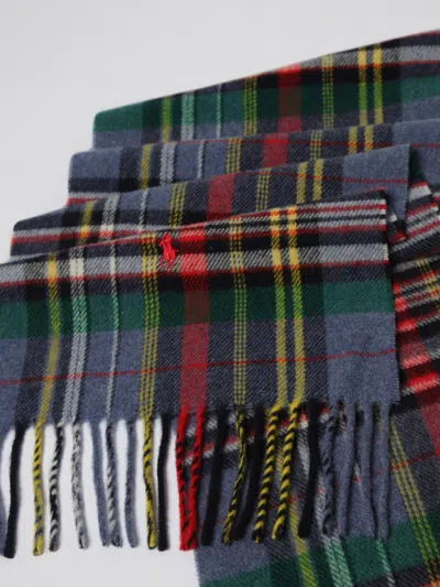 Polo Ralph Lauren Check-pattern Fringed Scarf In Multi