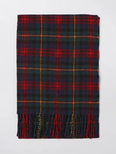 Polo Ralph Lauren Check Wool Scarf In Multi