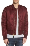 Alpha Industries 'ma-1' Slim Fit Bomber Jacket In Maroon
