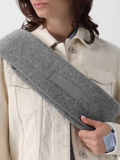 Jacquemus Scarf Woman  In Gray
