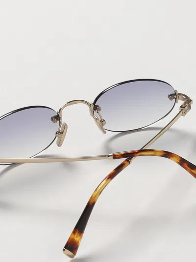 Miu Miu Sunglasses Woman  In Gold