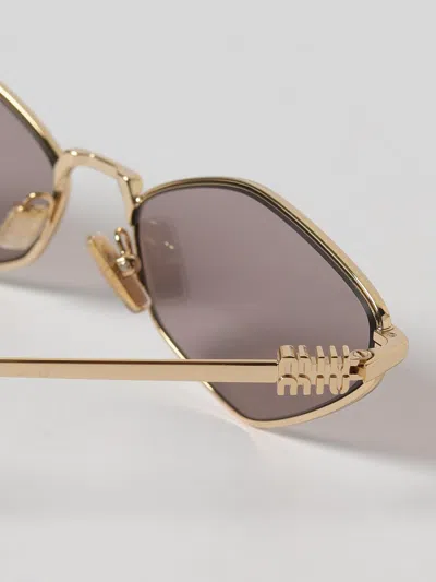 Miu Miu 0mu 56zs Miu Regard 5ak20i Gold Sunglasses In Gray