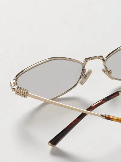 Miu Miu Hexagon-frame Gold-tone Sunglasses