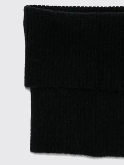 Rick Owens Ribbed Scarf In Black