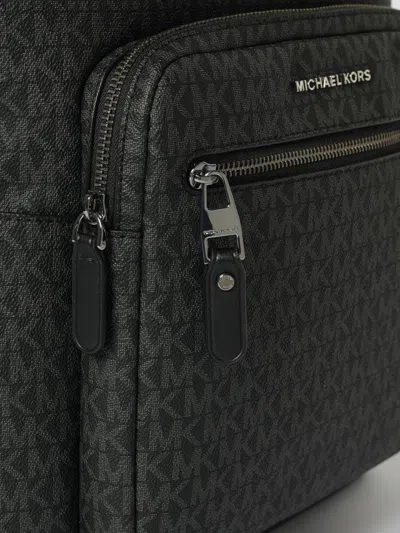 Michael Kors Solid Mk Sig Sm Commuter Backpack In Black