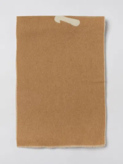 Maison Kitsuné Maison Kitsune Handwriting Scarf In Brown