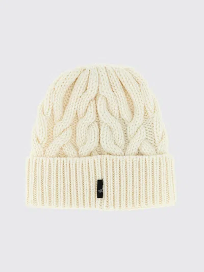 Moncler Grenoble Cable Knit Hat In Neutral