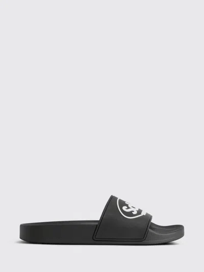Balenciaga Rubber Slippers In Black