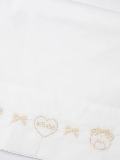 Le Bebé Sheets Kids Le Bebe' In White