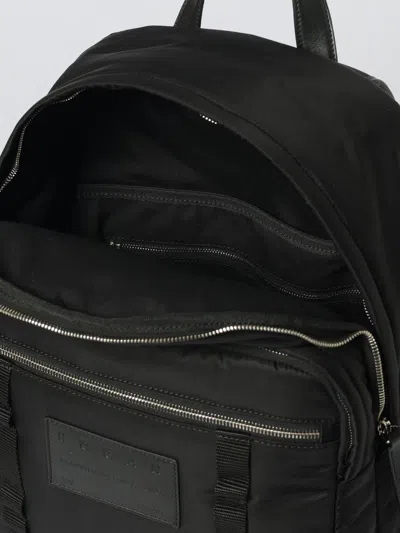 Hogan Logo-patch Backpack In Black