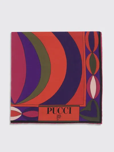 Pucci Geometric-pattern Silk Scarf In Multi