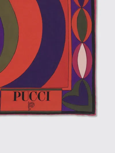 Pucci Geometric-pattern Silk Scarf In Multi