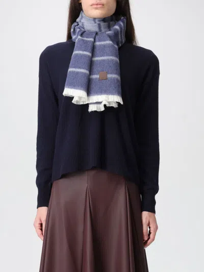 Mm Max Mara Scarf Woman  In Blue