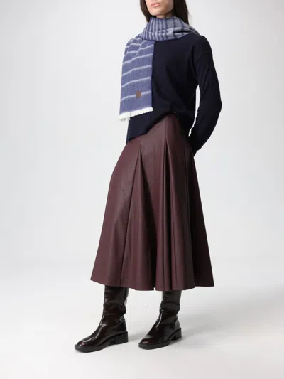 Mm Max Mara Scarf Woman  In Blue