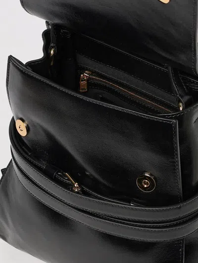 Moschino Top Handle Strap Backpack In Black