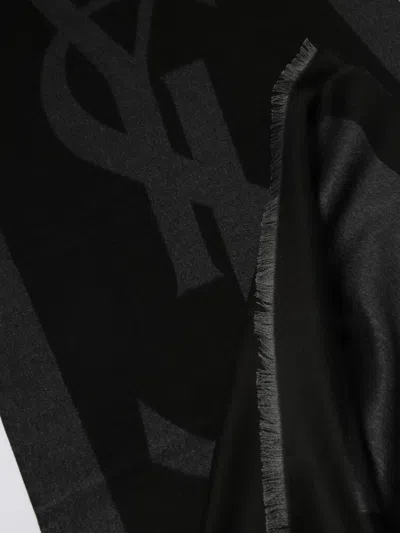 Saint Laurent Scarf Woman  In Black