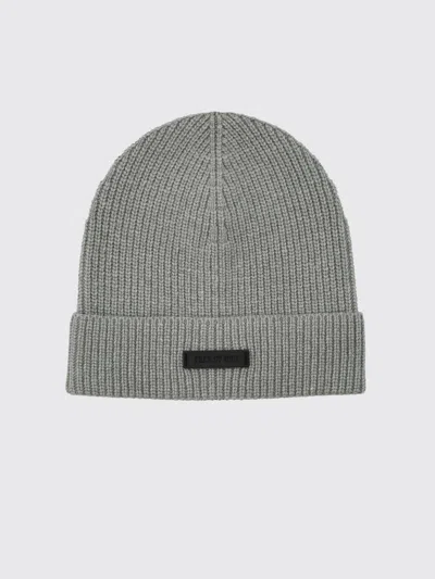 Fear Of God Grey Logo Beanie Hat In Gray