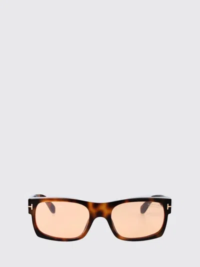 Tom Ford Eyewear Juan Rectangle Frame Sunglasses In Brown