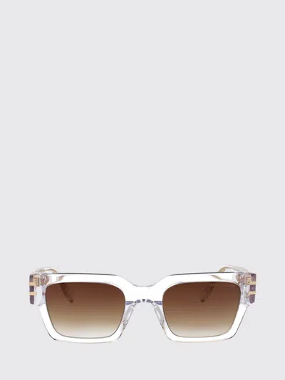 Marc Jacobs Crystal Acetate Sunglasses In Brown