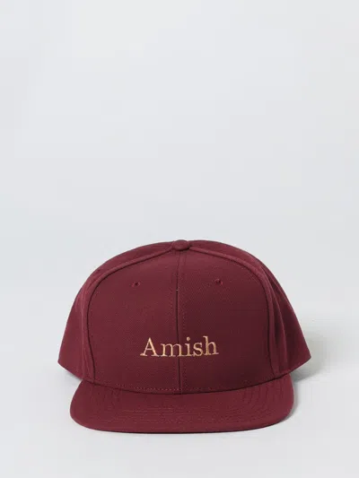 Amish Hat Men  In Burgundy