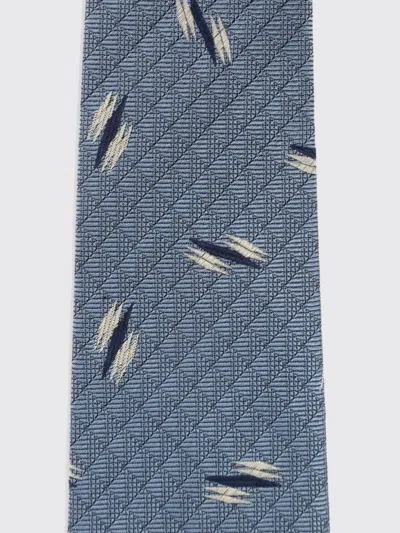 Paul Smith Retro Tie With Textured Diagonal Design In Blue