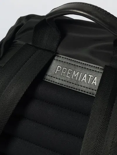 Premiata Versatile Backpack With Multiple Zippered Pockets In Black