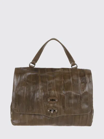 Zanellato Postina® Studded Leather Crossbody Bag In Brown