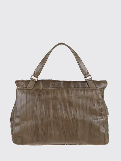 Zanellato Postina® Studded Leather Crossbody Bag In Brown